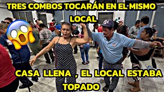 🛑Tres combos tocarán en el mismo local 😱 todos se empujaban por qué no cabía uno más😱😱