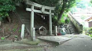 上関大橋を渡って長島ドライブ  白井田八幡宮参拝　（山口県上関町 2022.7.18)