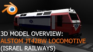 Alstom JT42BW (Israel Railways) - 3D Model Overview