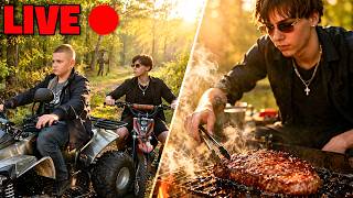 Bemegyünk Egy Vadászokkal Teli Erdőbe ÉLŐBEN + Steak Sütés Igorékkal! 🤯🥩