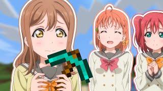 Hanamaru-chan Plays Minecraft On A Laptop