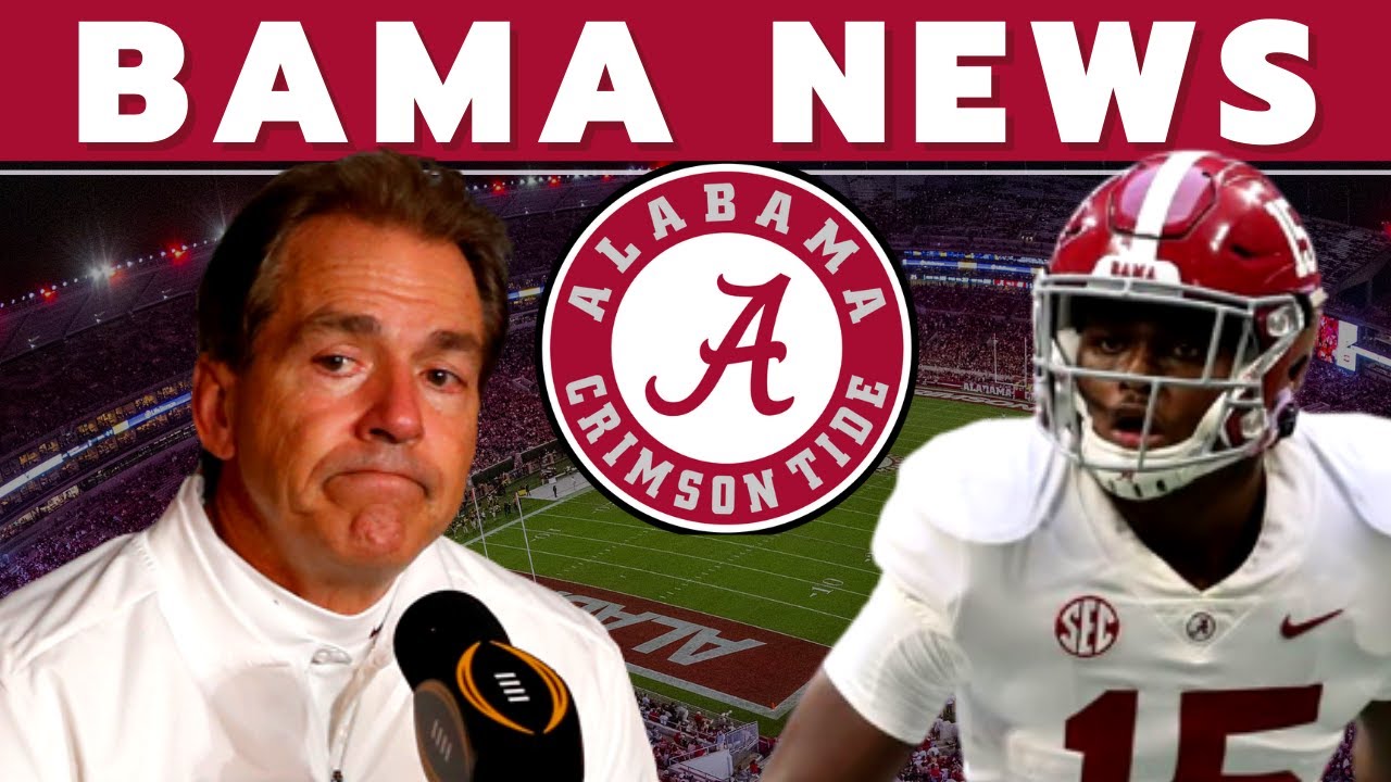 BIG SURPRISE FOR BAMA! ALABAMA CRIMSON TIDE FOOTBALL NEWS UPDATE! NCAA ...