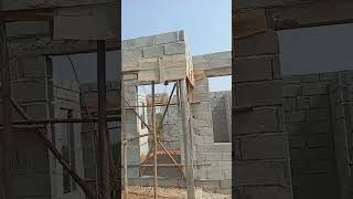 4 inch Block House at Roofing level#construction#block#concrete#villagelife