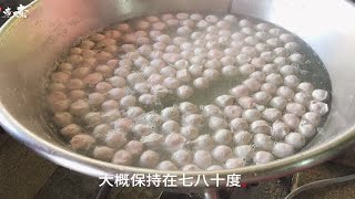 日常喜欢吃的肉丸子，原来是这样做的，买上七八斤肉就能做一大盆