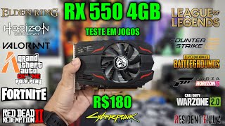 RX 550 4GB EM 2024 VALE A PENA ? UNBOXING \u0026 TESTE EM VARIOS JOGOS #rx550 #soyo