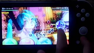 ｢初音ミクprojectdivaMEGA39,s｣ゴーストルールhard　難易度7.5 このゲームで初めて片手でやった結果がひどすぎた