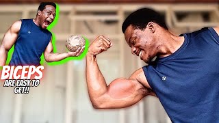 THIS MUST BE THE EASIEST WAY TO BUILD BICEPS AT HOME | WITHOUT EQUIPMENT'S | "THE ROCK"