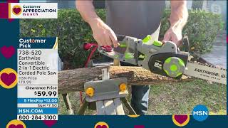 Earthwise Convertible 2in1 Electric Corded Pole Saw