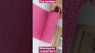 Pink Color Orthopaedic Plaster of Paris Bandage (POP Bandage) #pharma #medical #hospital