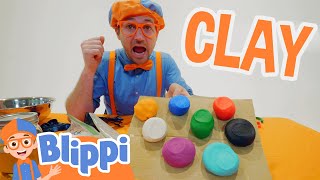Blippi Plays with Clay! | Blippi Full Episodes | Arts and Crafts Videos for Kids