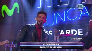 Ruggero Pasquarelli cantando Probablemente en Nunca Es Tarde