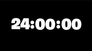 ⏳ 24-Hour Timer ⏱️ | Long Stopwatch with End Alarm | Fortnite Font 🎮