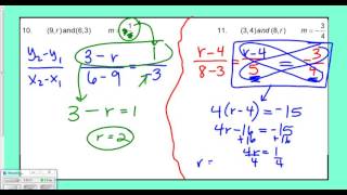 Slope Formula with Missing Values