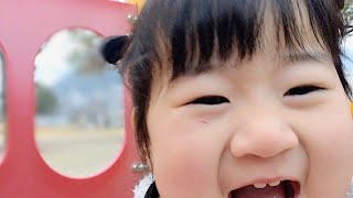 【修正月齢1歳11ヶ月】紆余曲折あったけど無事公園にたどり着きました🌝