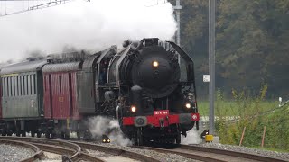 Train Chasse 2024 - 141.R.568 and Swiss Classic Train in the Three Lakes Region | SwissRails