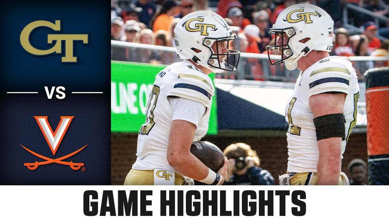 Georgia Tech Vs. Virginia Game Highlights | 2023 ACC Football - YouTube