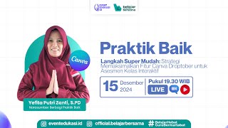 Webinar Langkah Mudah Strategi Memaksimalkan Fitur Canva Droptober untuk Asesmen Kelas Interaktif