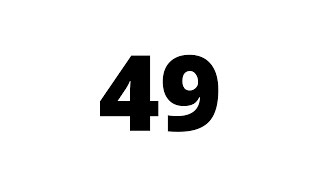 49 Second Countdown Timer White Screen With Sound Effect