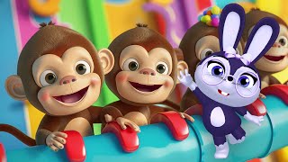 Five Little Monkeys and Learning Songs for Kids | Hop Little Bunnies