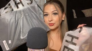 ASMR Shein Try On Haul 🍒 whispered + fabric sounds ❤️