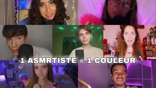 1 ASMRTISTE = 1 Couleur (Alteanne,Smooth,Chwimie,Ataraxie,Styllo,Ilan asmr)