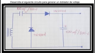 Practica de Multiplicador de voltaje