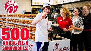 500 Chick-Fil-A Sandwiches For The Homeless!