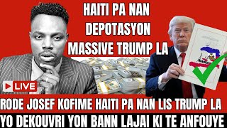 BON NOUVEL HAITI PAP NAN DEPORTATION MASSIVE TRUMP LA,YO DEKOUVRI YON BANN KOB KI TE ANFOUYE,