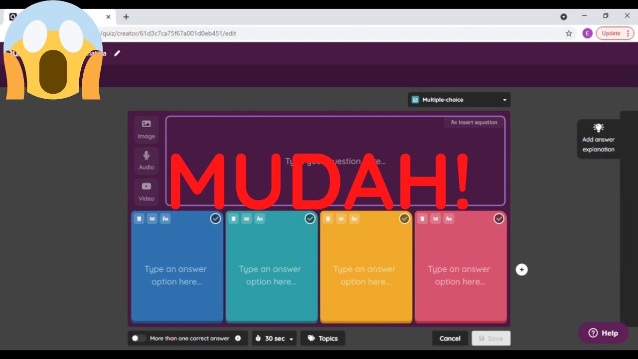 CARA MEMBUAT SOAL DI QUIZIZZ TERBARU & MUDAH!! - YouTube