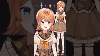 【#shorts 】完全セルフ受肉VTuberの新衣装が可愛すぎる！ #新人vtuber #きっか #live2d