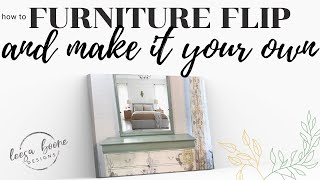 How to Flip Furniture and Make it Your Own | Decoupage | Mixing Colors