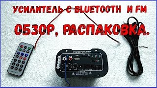 Усилитель для Bluetooth-колонки, обзор-распаковка.