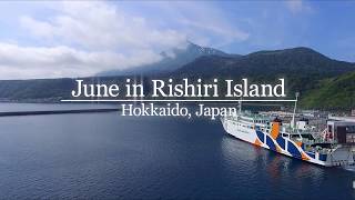 空から見た利尻島の絶景 June in Rishiri Island / BUBBLE-B