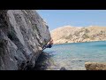 Croatia Krk island stara baska beach boulder