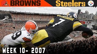 The AFC North on the Line! (Browns vs. Steelers, 2007) | NFL Vault Highlights