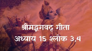 भगवद गीता अध्याय 15 श्लोक 3,4 | Bhagavad Gita Adhyay 15 Shlok 3,4 | Bhagavan Uvacha