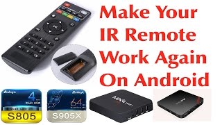 ANDROID FIRMWARE IR REMOTE TUTORIAL - ENABLE YOUR IR REMOTE CONTROL ON NEW ANDROID FIRMWARE