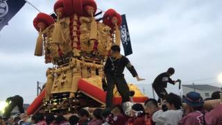 さぬき豊浜ちょうさまつり関谷太鼓台差し上げ