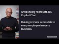 Empowering Work with Microsoft 365 Copilot Chat |  Announcing Microsoft 365 Copilot Chat