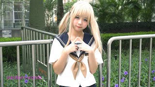 CICF 2023 广州漫展 可爱萌妹 JK制服 水手服 cosplay / セーラー服 / コスプレ / 코스프레