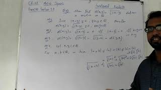 Functional Analysis : Lecture 3 | Exercise Q.1 to 10 (Kreyszig)