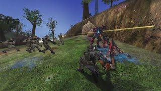 Halo Combat Evolved 60 Marines Vs The Covenant Ai Battle