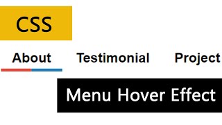 CSS Menu Hover Effect | csPoint web design tutorial
