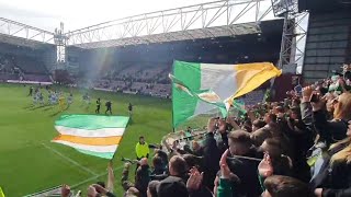 Celtic Fans Tynecastle | Kyogo | Ange Postecoglou | Scottish Cup | Hearts vs Celtic (0-3)