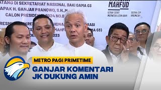 JK Dukung AMIN di Pilpres 2024, Begini Komentar Ganjar