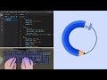 ASMR Programming - Pencil Preloader using HTML CSS - No Talking