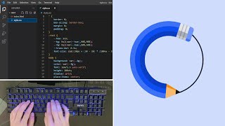 ASMR Programming - Pencil Preloader using HTML CSS - No Talking