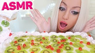 ASMR Big Cake 🍰 Savage Eating (FRUIT CAKES,CREAM CAKE, SWEET DESSERT MUKBANG) ASMR Eating Sounds