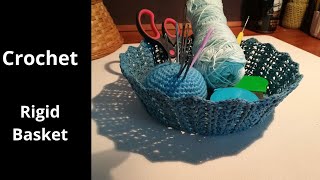 Crochet -  Rigid basket tutorial