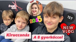 ELSŐ CSALÁDI VLOG 2025-BEN 😍😍👍🏽🥳🥳🙏 BOLDOG ÚJ ÉV :: hó eleji kiruccanás a 8 gyerkőccel